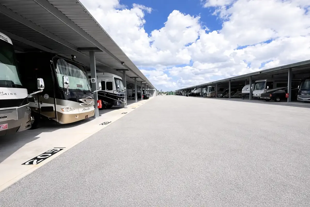 Covered Parking Aisle